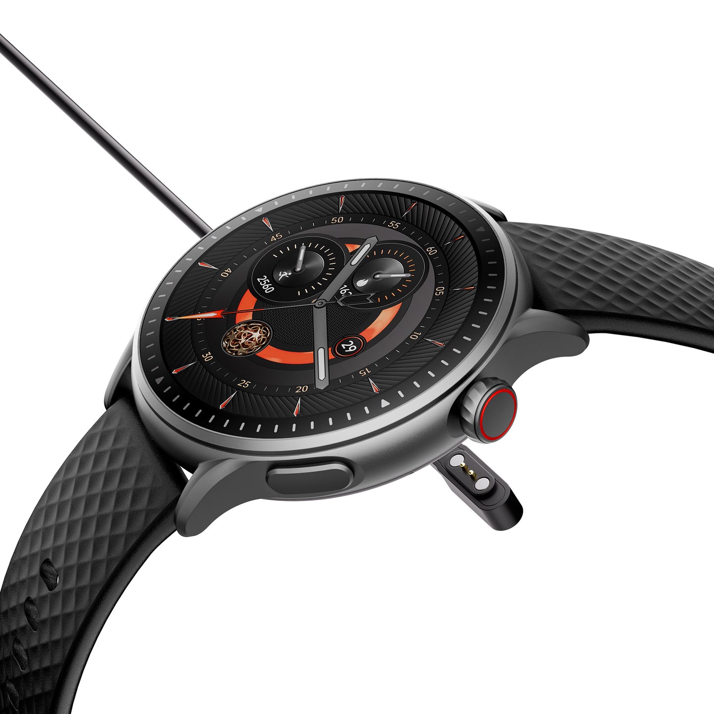 Round Screen Smartwatch, 1.43in HD 3ATM Waterproof, Equipped With Heart Rate Detection, Sleep Monitoring, And Step Tracking