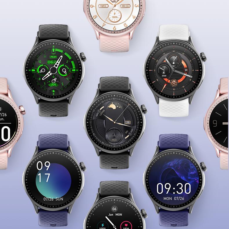 Round Screen Smartwatch, 1.43in HD 3ATM Waterproof, Equipped With Heart Rate Detection, Sleep Monitoring, And Step Tracking