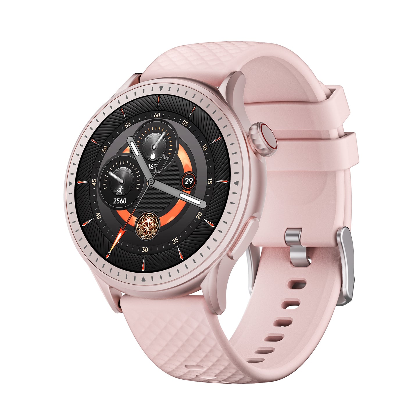 Round Screen Smartwatch, 1.43in HD 3ATM Waterproof, Equipped With Heart Rate Detection, Sleep Monitoring, And Step Tracking