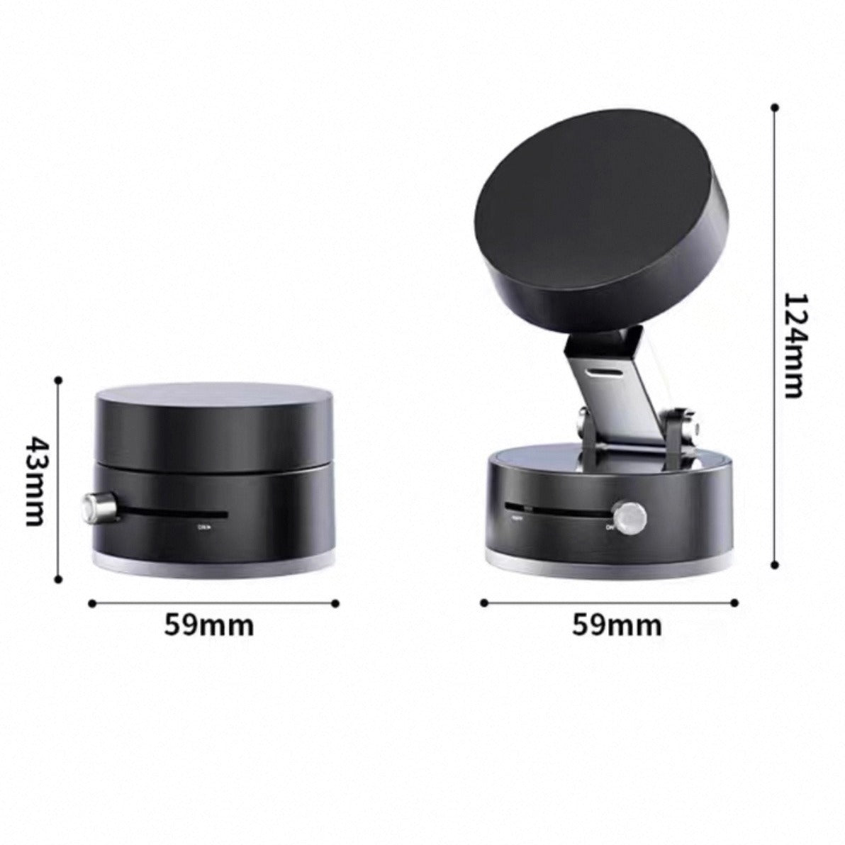 Vacuum Magnetic Bracket -360 Degree Rotation, Multi-scene Application, Easy Adsorption, Car, Home, Office Must-have