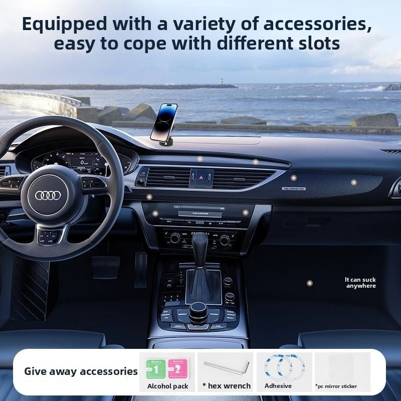 Vacuum Magnetic Bracket -360 Degree Rotation, Multi-scene Application, Easy Adsorption, Car, Home, Office Must-have
