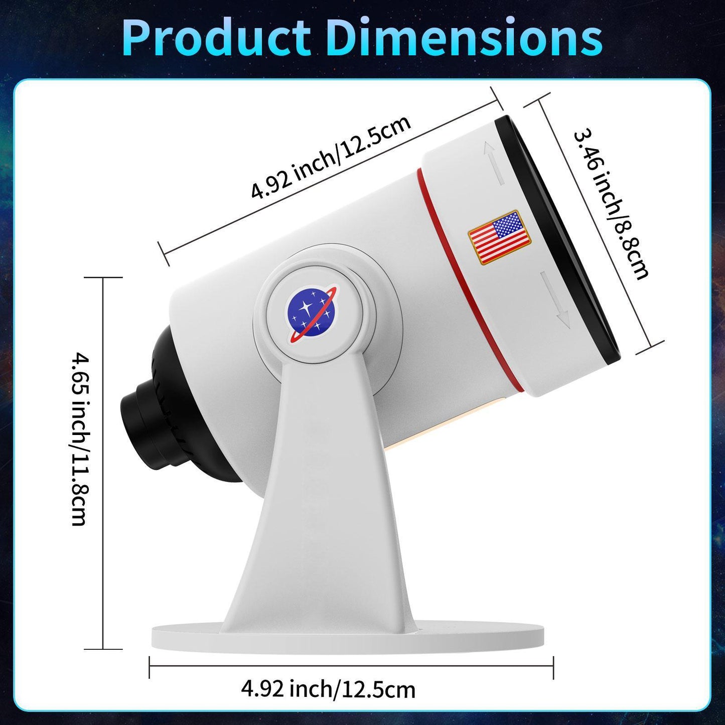 2025 Upgraded Version Projector HD High Brightness Wide Projection Planet Projector Home Bedroom