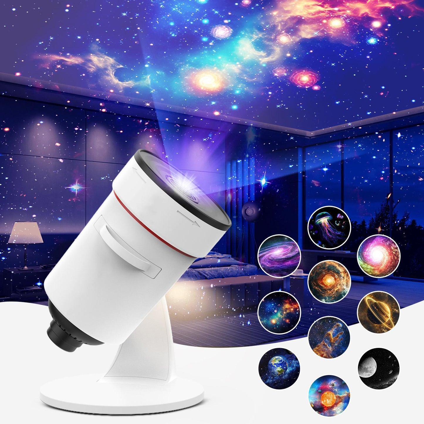 2025 Upgraded Version Projector HD High Brightness Wide Projection Planet Projector Home Bedroom