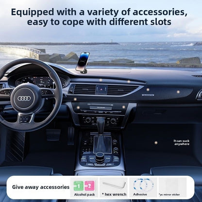 Vacuum Magnetic Bracket -360 Degree Rotation, Multi-scene Application, Easy Adsorption, Car, Home, Office Must-have